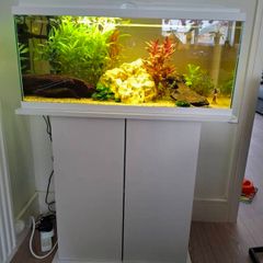 New in box Ferplast Dubai 80 Aquarium Stand, 81 x 36 x 73 cm, White