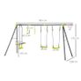 5 IN 1 Kids Garden Swing Set for Backyard, Outdoor Play Equipment, w/ Adjustable Swing Seat (FREE SHIPPING) Image 8