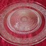 Vintage Cut Glass Art Deco Footed Cake Stand Image 7