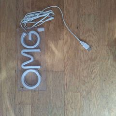 Neon OMG sign