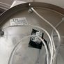 Pendant light silver with white glass Image 4