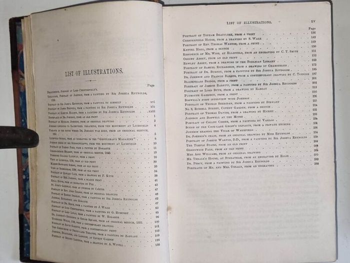 James Boswell, The Life of Samuel Johnson, 1851. Illustrated, First Edition.