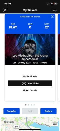 Les Miserables  ticket