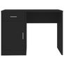 Desk with Drawer & Cabinet Black Image 5