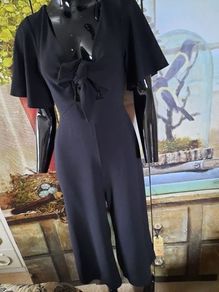 Elegant Cropped Leg Jumpsuit, Size 8, Mint Condition, AV