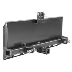Universal 3-point Skid Steer Plate, 3/8" Skid Steer Attachment Plate, Skid Steer Mount Plate Steel Adapter Loader, Compatible with Deere, Kubota