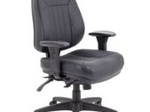 Avior 24-Hour Heavy Duty Leather Chair Black CH1101
