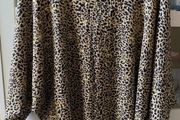 Leopard Print Glittery Top Batwing Sleeve BNWOT