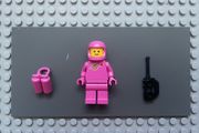 lego the Lego movie tlm108 Classic Space minifigure - Dark Pink with Air Tanks and Updated Helmet (Lenny)
