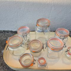 Selection of Kilner Square Clip Jars