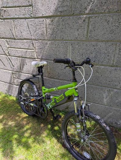 Apollo Phaze 20" Kids Full Suspension Mountain Bike Lime Green
