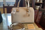 Michael Kors SALE  new with tags on  cream Grayson medium duffle satchel