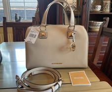 Michael Kors new with tags on  cream Grayson medium duffle satchel