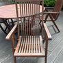Hard Wood Garden Table & Chairs Image 8