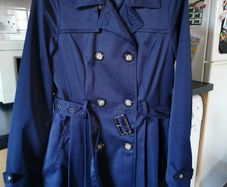 NEW - Navy trench coat UK 10