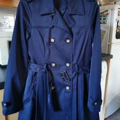 NEW - Navy trench coat UK 10