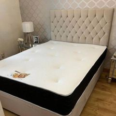 New Stylish single ,Double 4ft, 4ft6, King 5ft And 6ft Superking Sizes Divan Beds Instock. Drawers And Optional Tufted Mattresses Available. Free Delivery