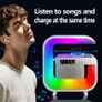Multifunction Wireless Charger Stand Bluetooth 5.0 Speaker FM TF RGB Night Light Fast Charging Station for iPhone Samsung Xiaomi Image 7