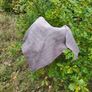 Handmade crochet triangle wool shawl wrap. Beige gradient ombre shawl Image 2