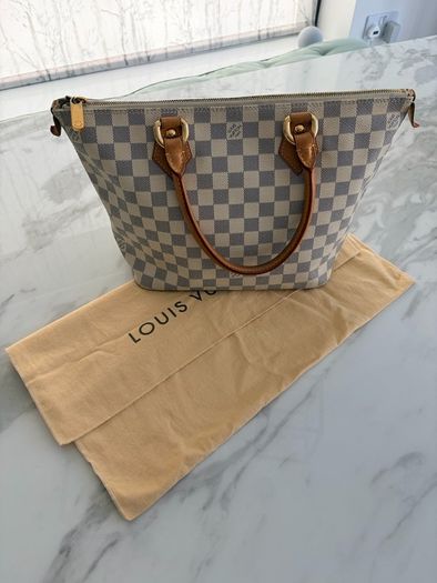 Louis Vuitton Damier Azur Canvass Saleya PM bag