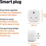 Single Outlet Indoor Wi-Fi Smart Plug, works with Alexa only, 4 Pack, Whit Image 2