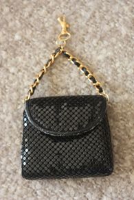 Strass black little purse