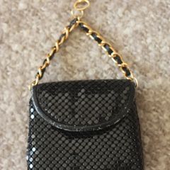 Strass black little purse