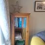 Tall timber Display Cabinet with glass door Image 3
