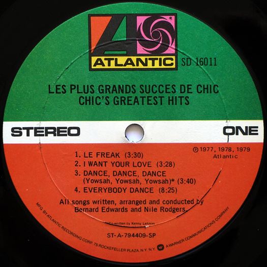 Chic Greatest Hits Vinyl Original Pop Funk Soul Disco
