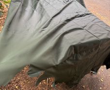 5  x Full Leather Hides - Crest Leather "Vele-Kale" Green (285 Sq Ft Total)