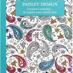 Paisley designs adult colouring book
