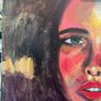 Vibrant Colourful Portrait Acrylic Painting on Canvas - 40x50cm Image 3
