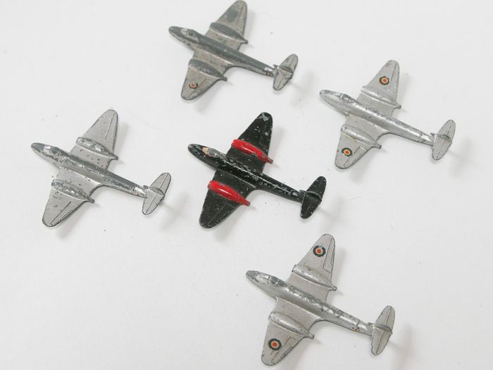 Set of Dinky die-cast 732 Meteor planes
