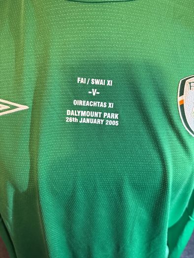 Ireland soccer Jersey FAI selection v Oireachtas selection