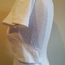 Topshop Ladies White Jacquard Skater Dress With Side Cut Outs UK8 Payment By REVOLUT or PAYPAL Image 7