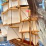 Vintage Crafted Tall Ship in a Pitlochry House of Lords Whisky Bottle 1960 s Image 9