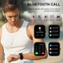 Nerunsa P66D Unisex Smartwatch, 1.85 Inch Touchscreen IP68 Waterproof Fitness Image 2
