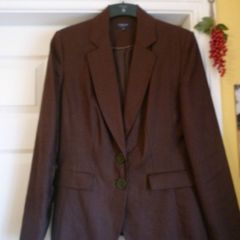 Linen Chocolate Brown  Blazer Jacket Debenhams Sz 12 Eu 40.  Super Condition