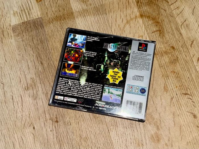 Final Fantasy 7 VII including FF8 Demo (no manual) PS1 PlayStation 1