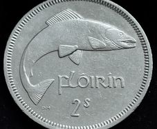 Ireland - 1965 - Florin - Salmon - KM.15a - [2460]