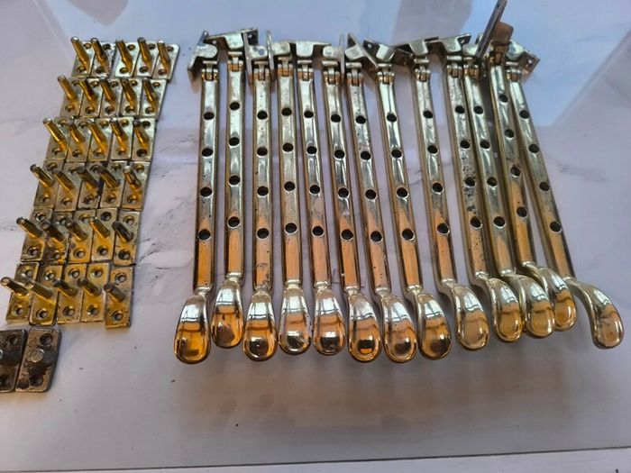 Brass window restrainer