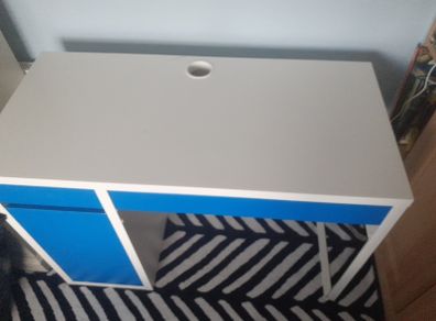 Ikea desk with cabinet