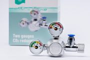 Aqua-Art CO2 Regulator, dual gauges - featuring an exceptionally precise needle valve