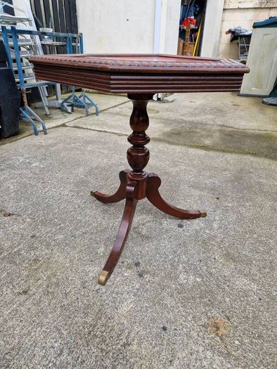 Regency  hexagon  pedestal table