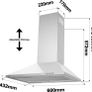 70cm CIARRA Kitchen Extractor Hood Image 3