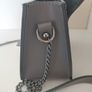 Leather Grey Crossbody Bag Image 9
