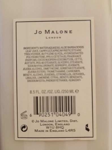 Jo Malone lotion