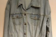 PrettyLittleThing Distressed Denim Jacket Size M