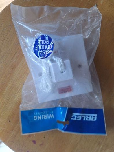 Arlec 45amp Shower Pull Switch With Neon . New .