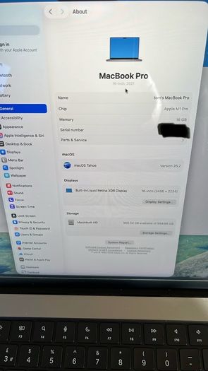 M1 - MacBook Pro 16"